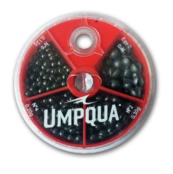 Umpqua 4-fach Split Shot Sortiment 