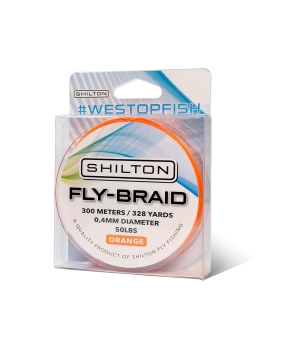 Shilton Fly-Braid Backing 50lbs 300m Orange 