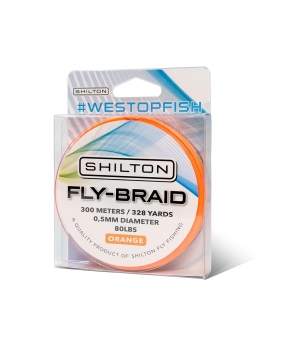 Shilton Fly-Braid Backing 80lbs 300m Orange 