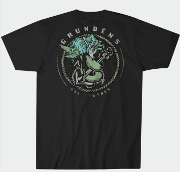 Grundéns Mermaid SS T-Shirt Schwarz 